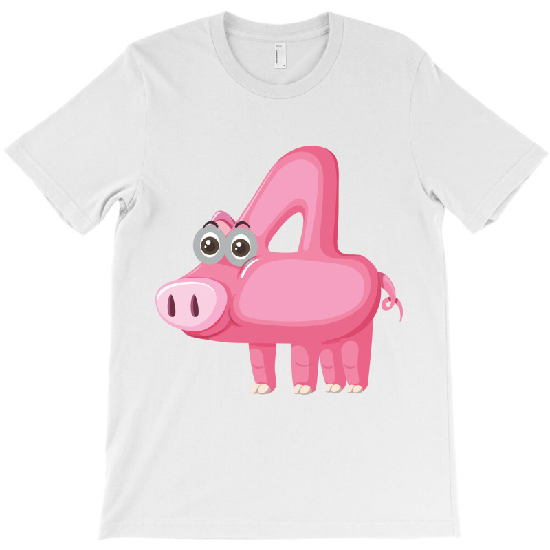 Animals Number 4, Pig, Pigs, Animal T-shirt | Artistshot