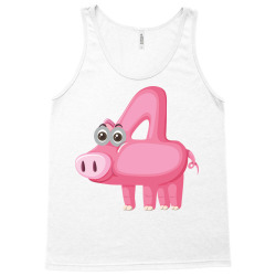 animals number 4, pig, pigs, animal Tank Top | Artistshot
