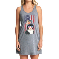 Trending Patriotic Tuxedo Cat 4th Of July Sunglasses Us Tank Dress | Artistshot