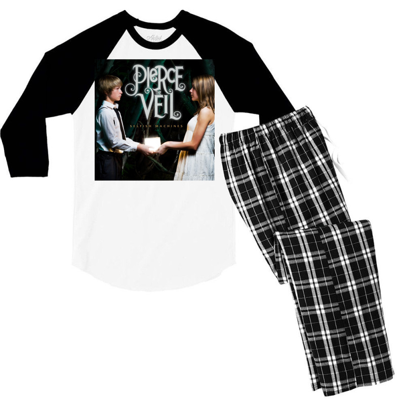 Pierce The Veil Selfish Machines Men's 3/4 Sleeve Pajama Set by deifiizukam | Artistshot