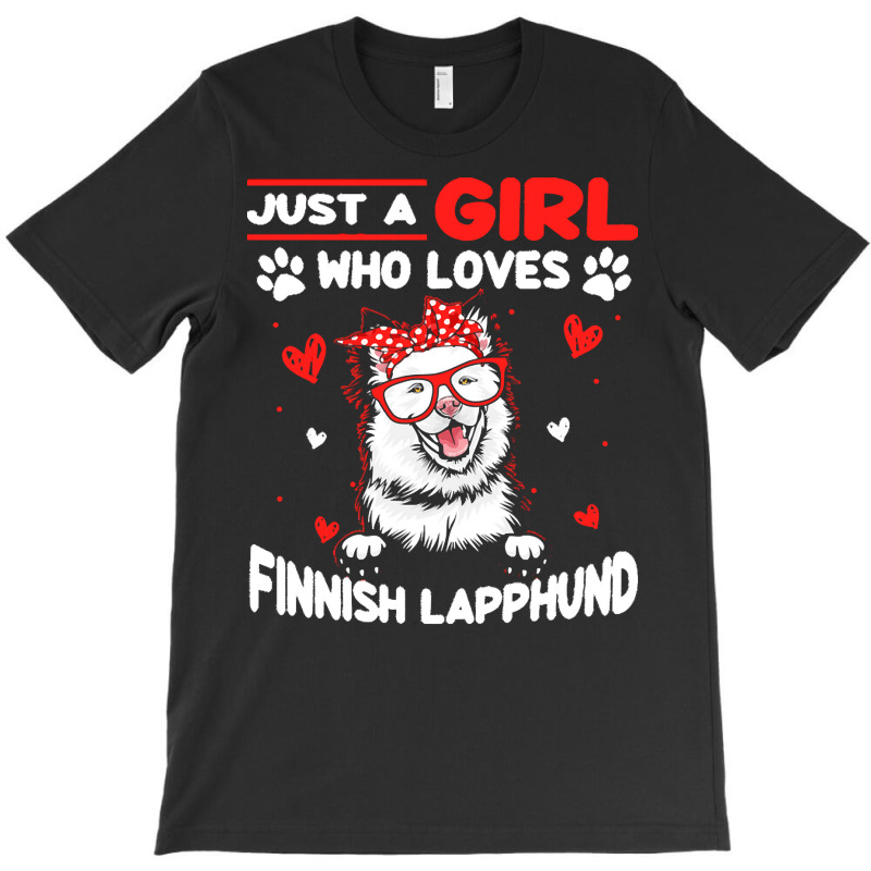 Just A Girl Who Loves Dogs T  Shirt Vintage Just A Girl Who Love Finni T-Shirt by vbotsford165 | Artistshot