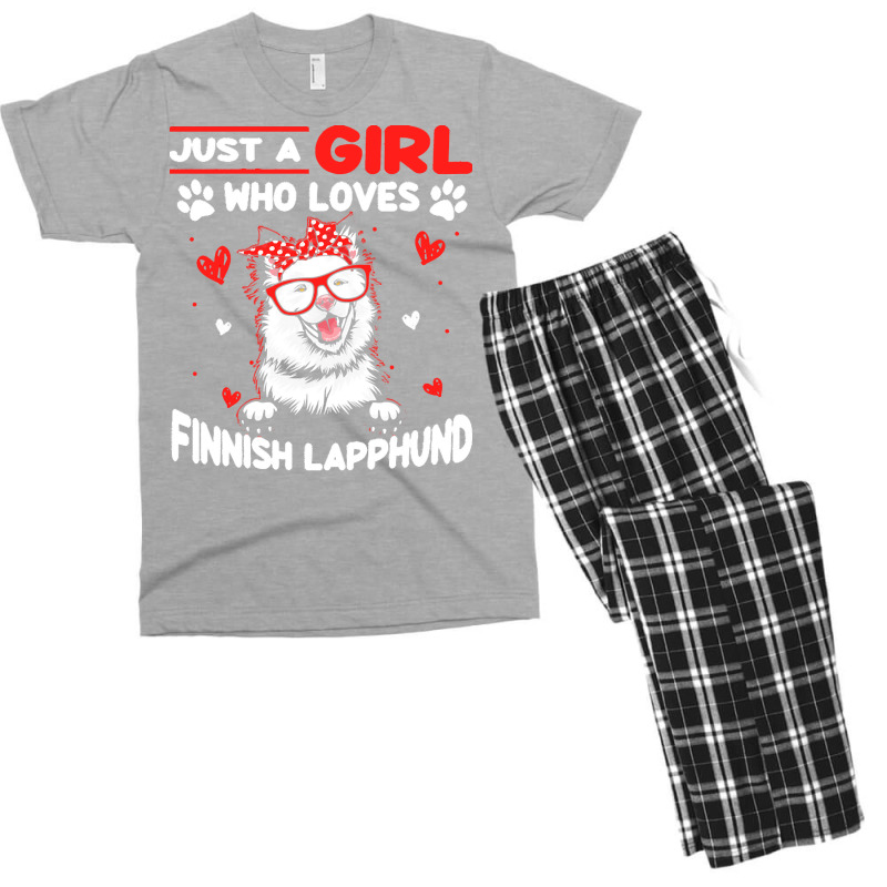 Just A Girl Who Loves Dogs T  Shirt Vintage Just A Girl Who Love Finni Men's T-shirt Pajama Set by vbotsford165 | Artistshot