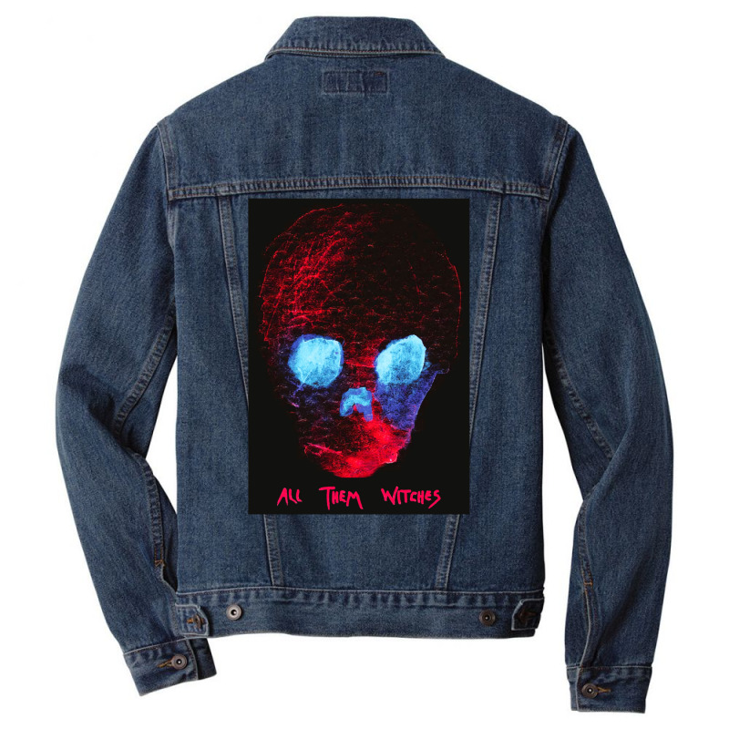 All Them Witches  Atw Red Skull  . Men Denim Jacket | Artistshot