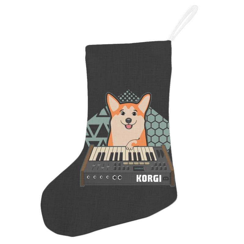 Funny Synthesizer Fan Korgi Corgi Dog Lover Classic Holiday Stocking | Artistshot