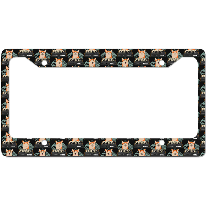 Funny Synthesizer Fan Korgi Corgi Dog Lover Classic License Plate Frame | Artistshot