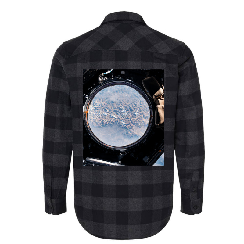 The Earth View From The Cupola Onboard The International Space Station Flannel Shirt | Artistshot