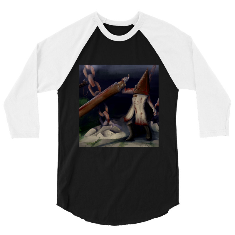 Pyramid Head On Midwich Elementary 3/4 Sleeve Shirt | Artistshot