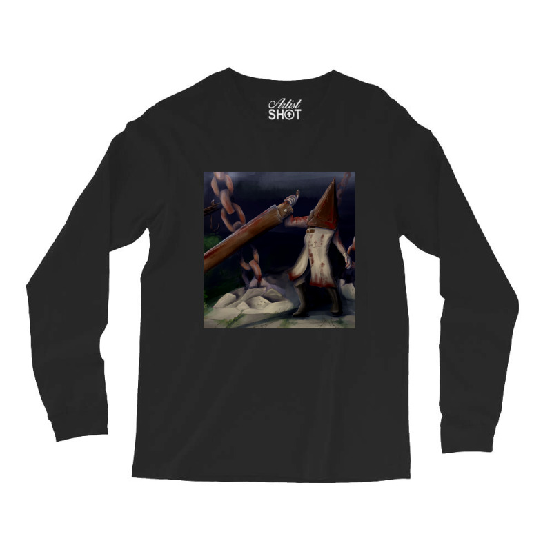 Pyramid Head On Midwich Elementary Long Sleeve Shirts | Artistshot