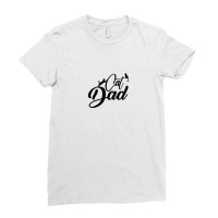 Cat Dad - Cute Cat Loving Kitty Lover Father Novelty Design Ladies Fitted T-shirt | Artistshot