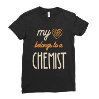 My Heart Belongs To A Chemist Job Title Gift Ladies Fitted T-shirt | Artistshot