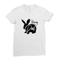 Bunny Dad - Cute Easter Rabbit Father's Day Novelty Design Ladies Fitted T-shirt | Artistshot