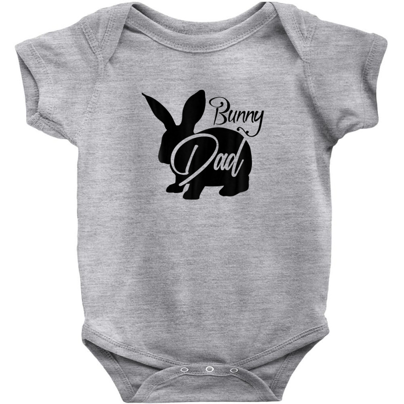 Bunny Dad - Cute Easter Rabbit Father's Day Novelty Design Baby Bodysuit by stampfhadjisw | Artistshot