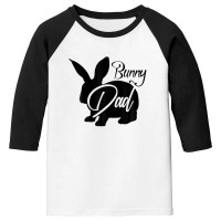 Bunny Dad - Cute Easter Rabbit Father's Day Novelty Design Youth 3/4 Sleeve | Artistshot