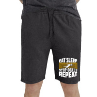 Eat Sleep Stop Goals Repeat Soccer Goalkeeper Gift Vintage Short | Artistshot