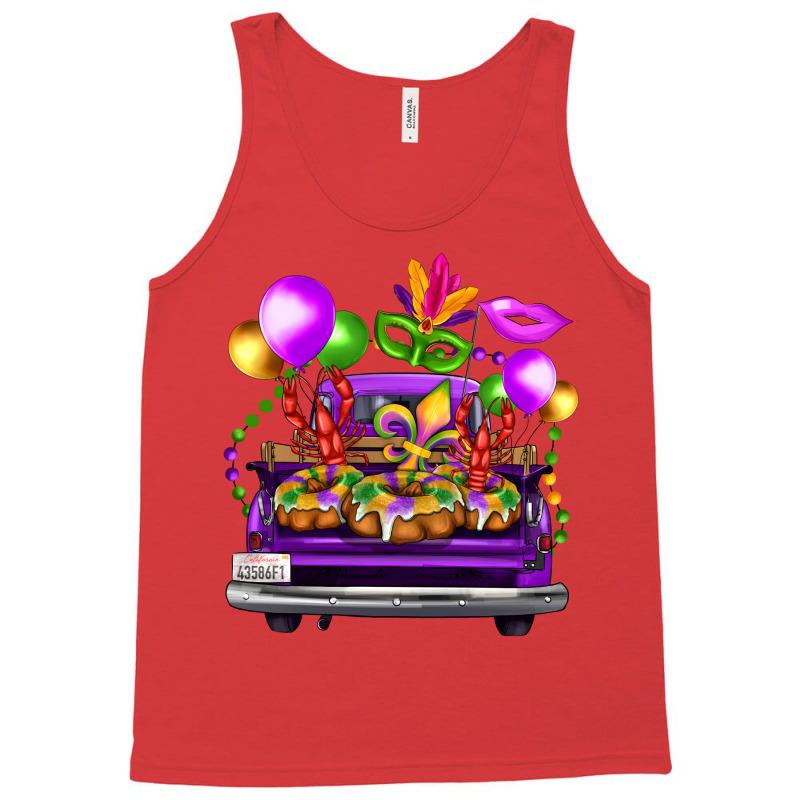 Mardi Gras Farm Truck Tank Top | Artistshot