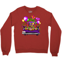 Mardi Gras Farm Truck Crewneck Sweatshirt | Artistshot