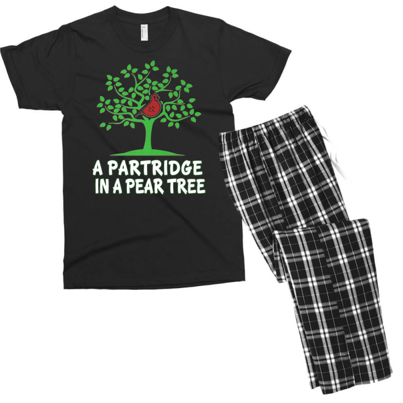 A Partridge In Pear Song 12 Days Christmas Men's T-shirt Pajama Set | Artistshot