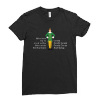 We Elves Try To Stick To The Four Main Food Groups Candy Ladies Fitted T-shirt | Artistshot