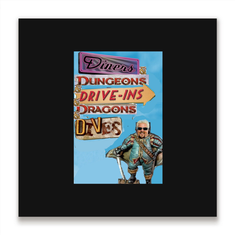 Diners Dungeons Drive Ins Dragons Dives Friend Metal Print Square | Artistshot