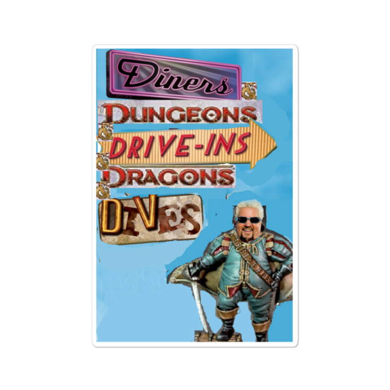 Diners Dungeons Drive Ins Dragons Dives Friend Sticker | Artistshot