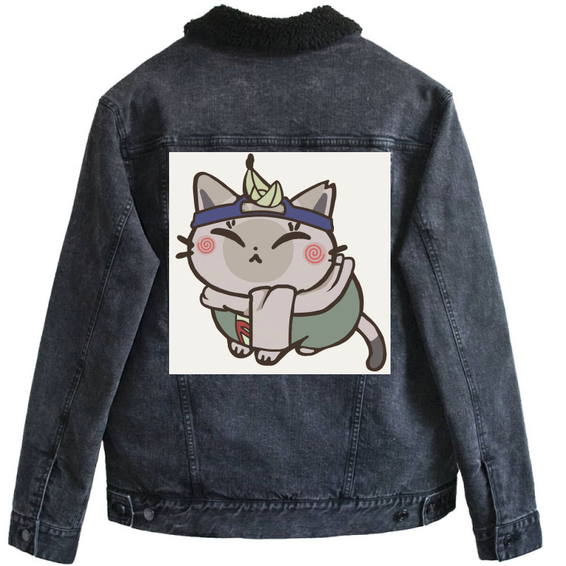 Meow Unisex Sherpa-lined Denim Jacket | Artistshot