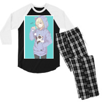 Meows In Russian Men's 3/4 Sleeve Pajama Set | Artistshot