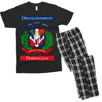 Trending Orgullosamente Dominicana Dominican Flag Men's T-shirt Pajama Set | Artistshot