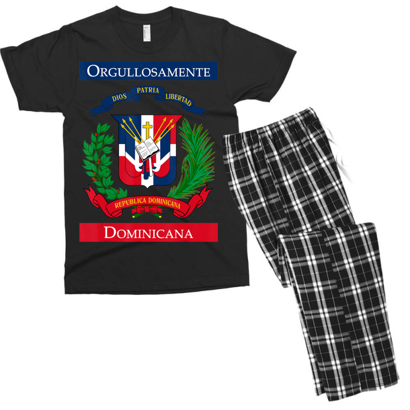 Trending Orgullosamente Dominicana Dominican Flag Men's T-shirt Pajama Set by yumgaugeteuda | Artistshot