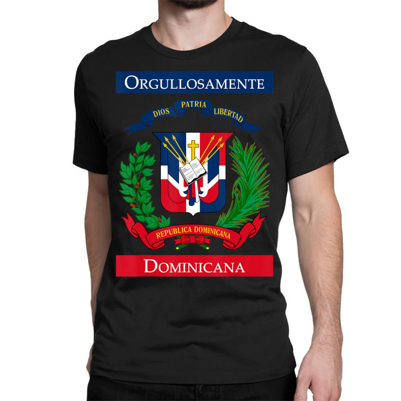 Trending Orgullosamente Dominicana Dominican Flag Classic T-shirt by yumgaugeteuda | Artistshot