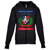 Trending Orgullosamente Dominicana Dominican Flag Youth Zipper Hoodie | Artistshot