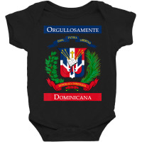 Trending Orgullosamente Dominicana Dominican Flag Baby Bodysuit | Artistshot