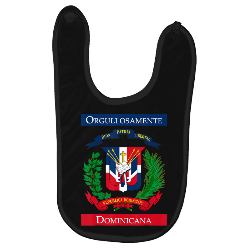 Trending Orgullosamente Dominicana Dominican Flag Baby Bibs by yumgaugeteuda | Artistshot