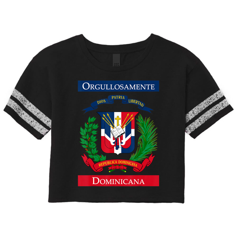 Trending Orgullosamente Dominicana Dominican Flag Scorecard Crop Tee by yumgaugeteuda | Artistshot