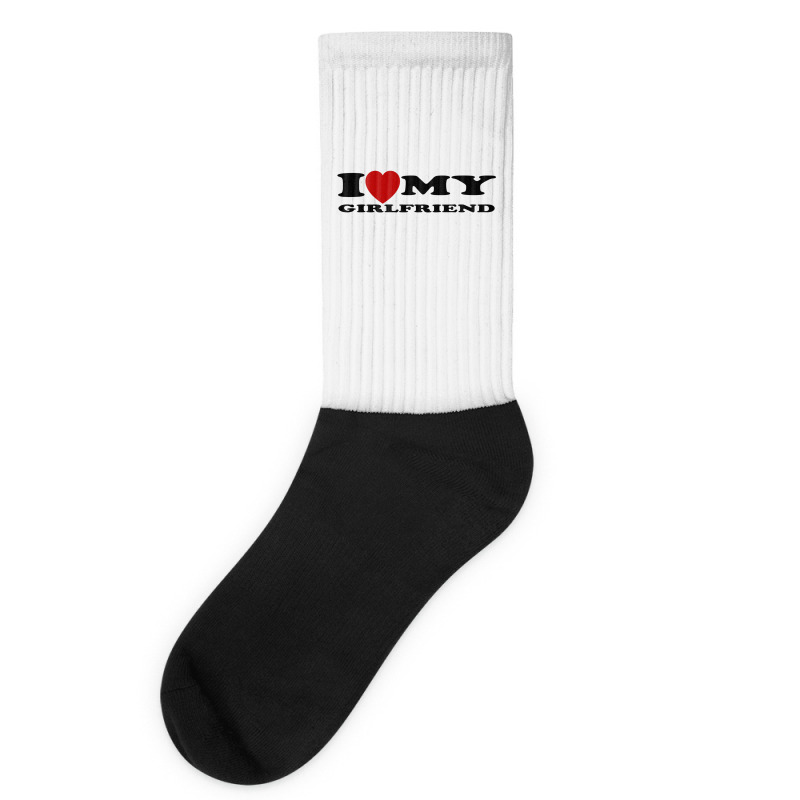 I Love My Girlfriend Socks for Sale by PoeticDesign