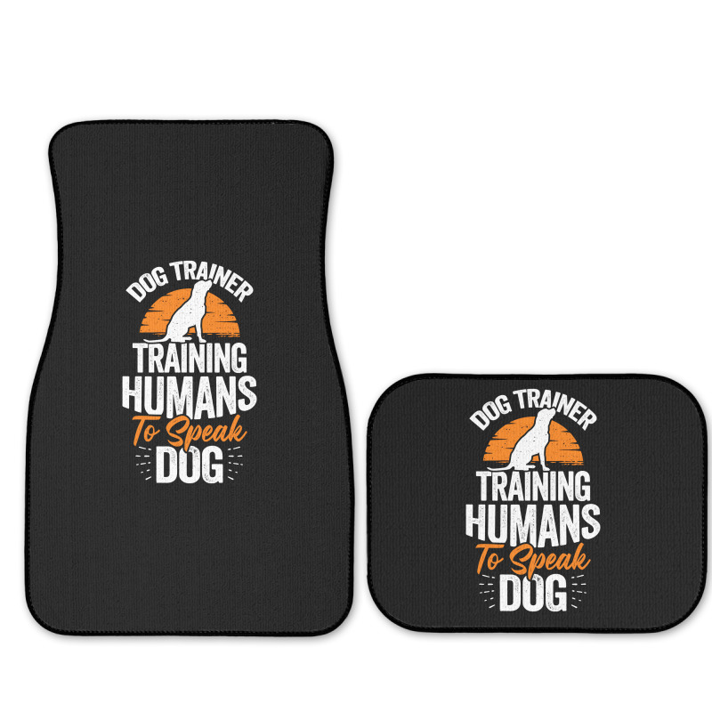 Dog Trainer Training Humans To Speak Dog Full Set Car Mats | Artistshot