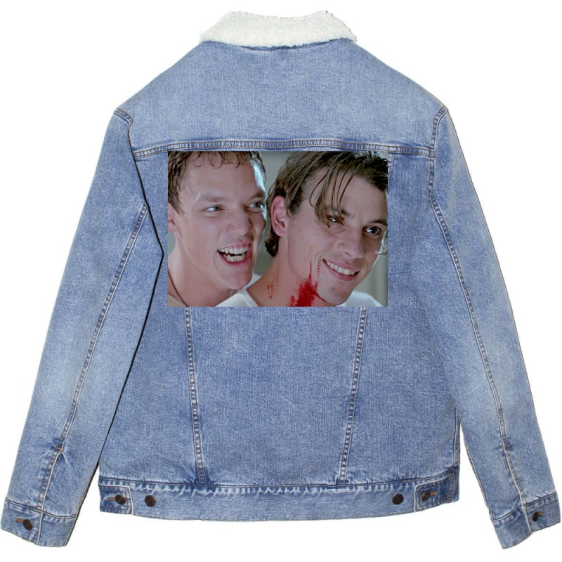 Billy And Stu Scream Horror Movie Unisex Sherpa-Lined Denim Jacket by merishebiss | Artistshot