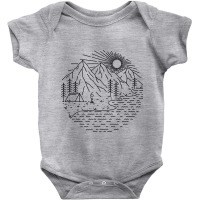 Beautiful Place For Camping Baby Bodysuit | Artistshot