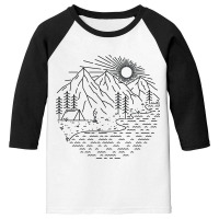 Beautiful Place For Camping Youth 3/4 Sleeve | Artistshot