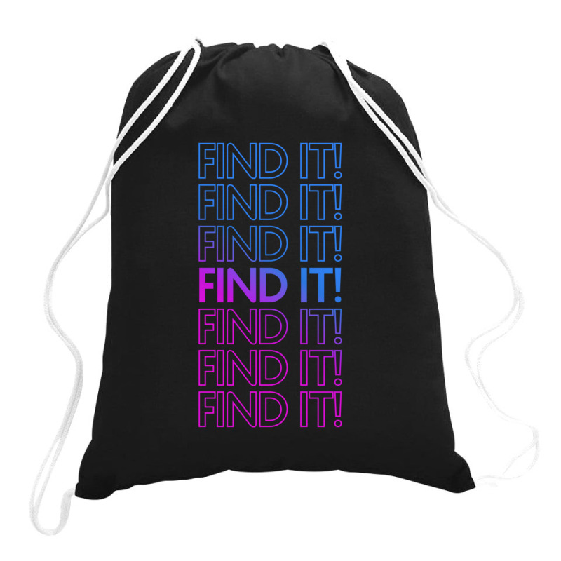 Find It! Purple Drawstring Bags | Artistshot