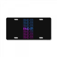 Find It! Purple License Plate | Artistshot