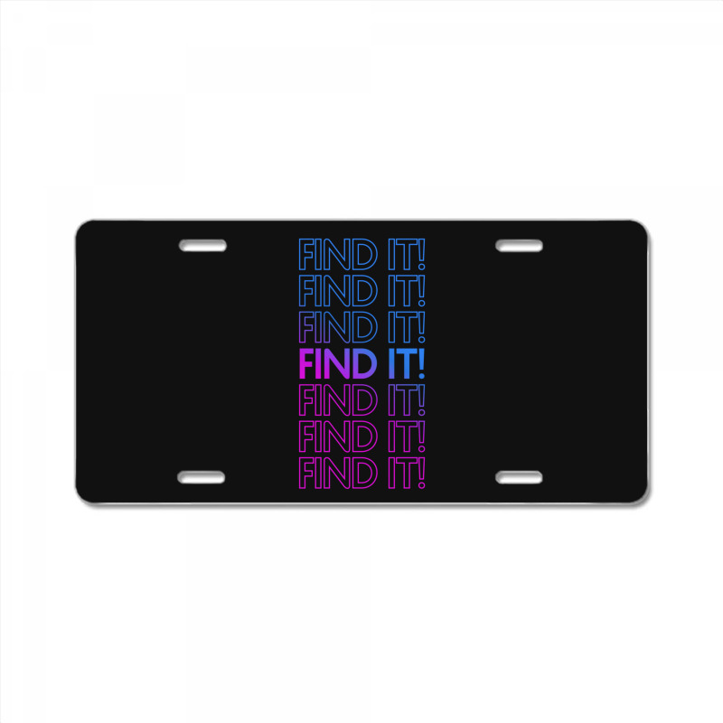 Find It! Purple License Plate | Artistshot