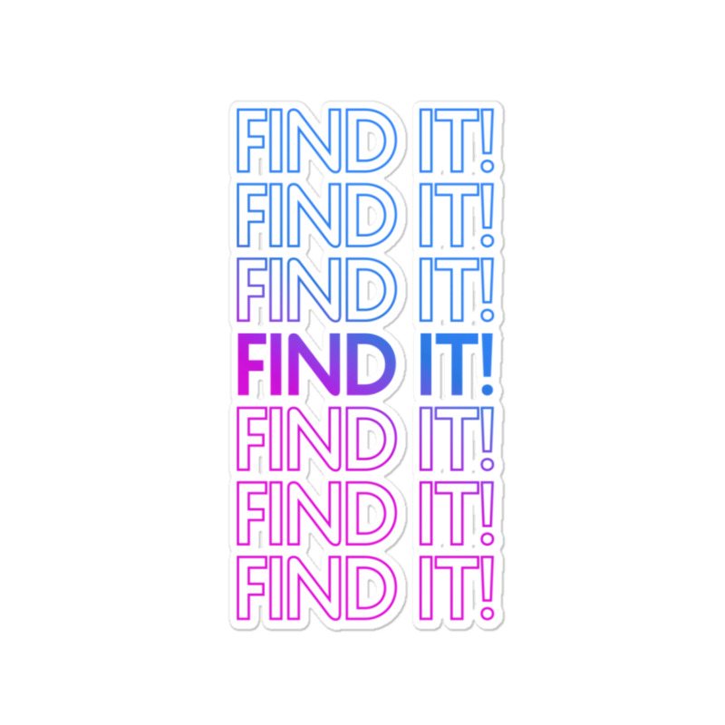 Find It! Purple Sticker | Artistshot