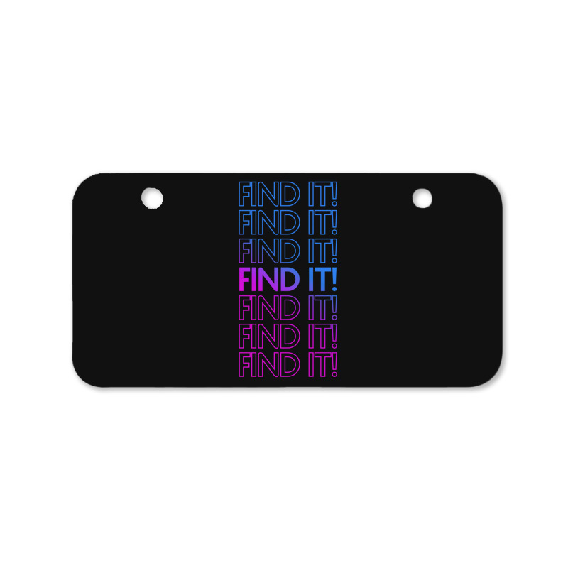 Find It! Purple Bicycle License Plate | Artistshot