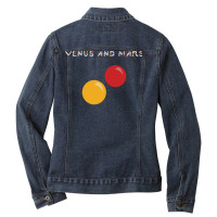 Venus And Mars   Album Cover Ladies Denim Jacket | Artistshot