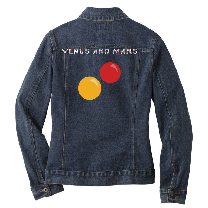 Venus And Mars   Album Cover Ladies Denim Jacket by arrizamrouehn | Artistshot