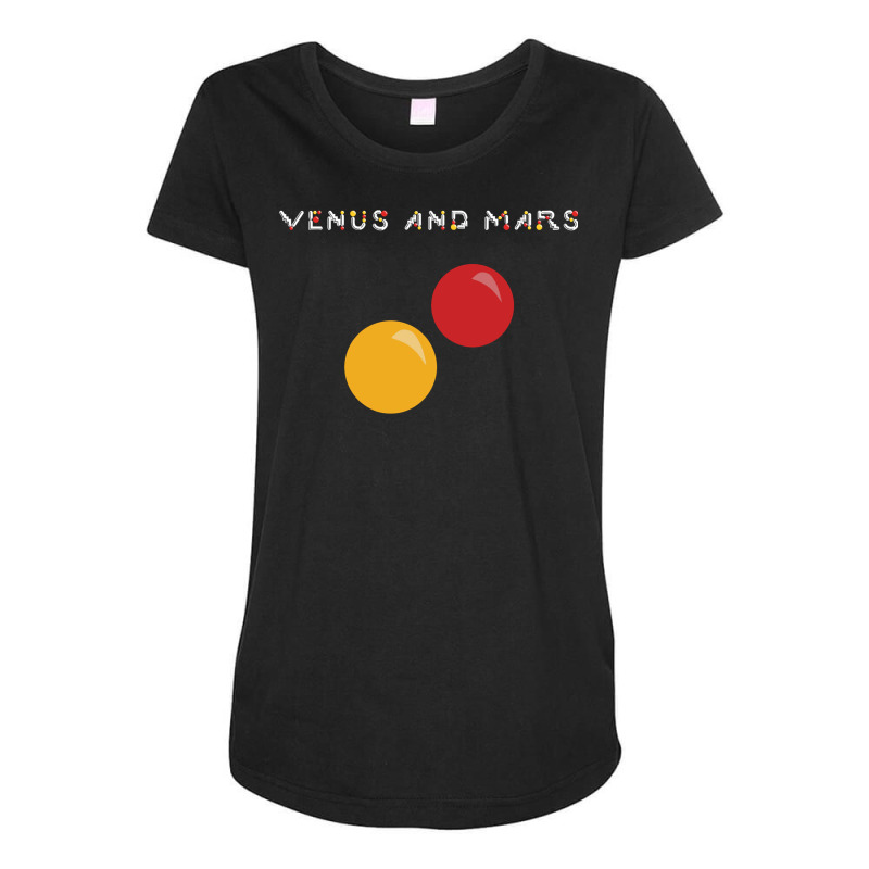 Venus And Mars   Album Cover Maternity Scoop Neck T-shirt by arrizamrouehn | Artistshot