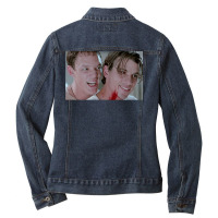 Scream Horror Movie Billy And Stu Ladies Denim Jacket | Artistshot