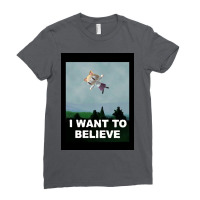 Neco Arc I Want To Believe Ladies Fitted T-shirt | Artistshot