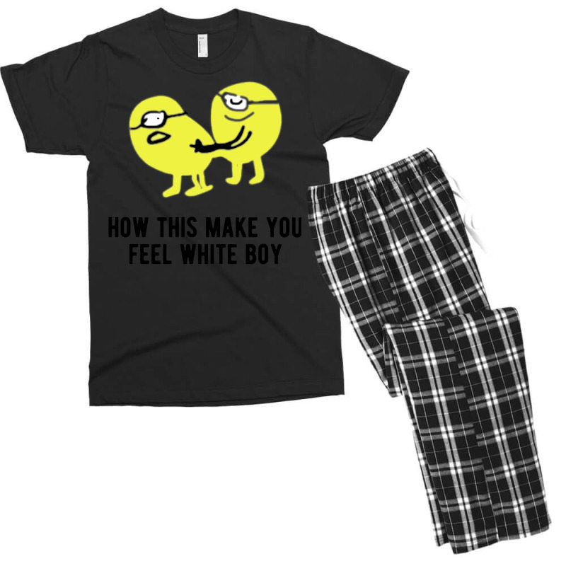 How This Make You Feel White Boy Men's T-shirt Pajama Set | Artistshot