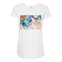 Monogatari Series   Group Summer Maternity Scoop Neck T-shirt | Artistshot